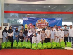 Sinergitas TNI Polri  Polsek Dramaga Giat Cooling Sistem Hadiri Acara Santunan Anak Yatim Pihak Auto 2000