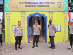 Kapolres Metro Bekasi Tinjau Pospam Rest Area KM 19A, Pastikan Kesiapan Pengamanan Arus Mudik