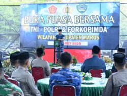 Perkuat Sinergi TNI-Polri dan Forkopimda Kabupaten Maros, Danlanud Sultan Hasanuddin Hadiri Buka Puasa Bersama