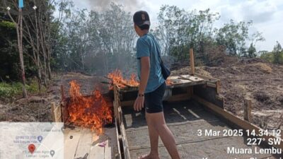 Polsek Singingi Tertibkan Aktivitas PETI di Kelurahan Muara Lembu