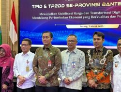 Rakor TPID dan TP2DD Banten 2025 Bahas Inflasi dan Digitalisasi