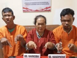 Ungkap Kasus Penyalahgunaan Narkoba di Pulau Lawas, Satresnarkoba Polres Kampar Bekuk 3 Pelaku