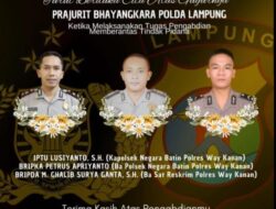 Tiga Anggota Polisi Gugur dalam Tugas, saat penggerebekan Judi Sabung Ayam di Way Kanan Lampung