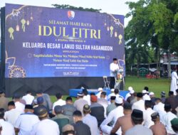 Danlanud Sultan Hasanuddin Melaksanakan Sholat Idul Fitri Bersama Prajurit dan Masyarakat Maros