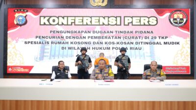 Satgas Gakkum Ops Ketupat LK 2025 Polda Riau, Tangkap Pelaku Pembobol Rumah 29 TKP, Spesialis Rumah Kosong dan Kos-Kosan Ditinggal Mudik