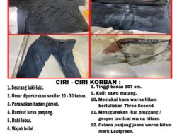 Polres Metro Tangerang Kota Rilis Ciri-Ciri Jasad Pria Terbungkus Karung