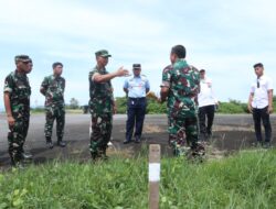 Danlanud Sultan Hasanuddin Bersama Kadisbtbau Laksanakan Survei Pengalihan Aset PT. Angkasa Pura Kepada Kemhan RI