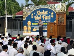 Penuh Khidmad : Warga Binaan Lapas Tulungagung Laksanakan Sholat Idul Fitri