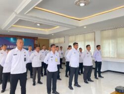 Pegawai Rutan Surakarta Ikuti Apel Bersama Sekaligus Halal Bihalal Secara Daring dengan Khidmat