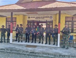 TNI-Polri Bersinergi Menjamin Pelaksanaan Ujian Nasional (UN) Siswa/Siswi SMA di Distrik Mulia Puncak Jaya