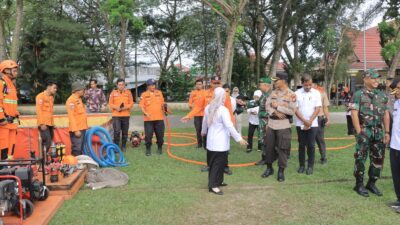 Apel Gelar Pasukan Karhutla Kabupaten Kampar, Komitmen Bersama Cegah Bencana