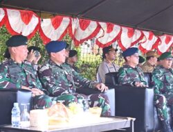 Danlanud Sultan Hasanuddin Hadiri Upacara Penyambutan Satgas Pamtas RI-PNG Yonif 432/WSJ
