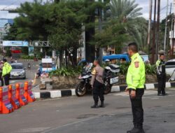 Kapolres Bogor AKBP Rio Wahyu Anggoro, S.H., S.I.K., M.H. Kembali Laksanakan Pemantauan Arus Lalu Lintas di Pos Gadog, Puncak