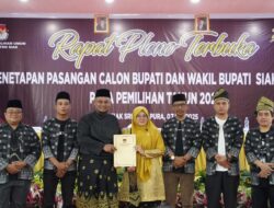 Berlangsung Aman dan Lancar, KPU Tetapkan Afni-Syamsurizal Bupati-Wakil Bupati Siak Terpilih