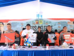 Polres Bogor Bersama Polresta Bogor Kota Ungkap Kasus Premanisme, 9 Orang Diamankan dan 109 Kendaraan Disita