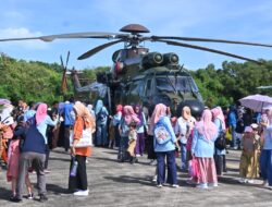 Ribuan Siswa Antusias Ikuti Kunjungan Kedirgantaraan di Lanud Sultan Hasanuddin