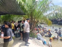 Berikan Himbauan Kamtibmas, Polsek Kampar Kiri Hilir Amankan Pemandian H Ujil
