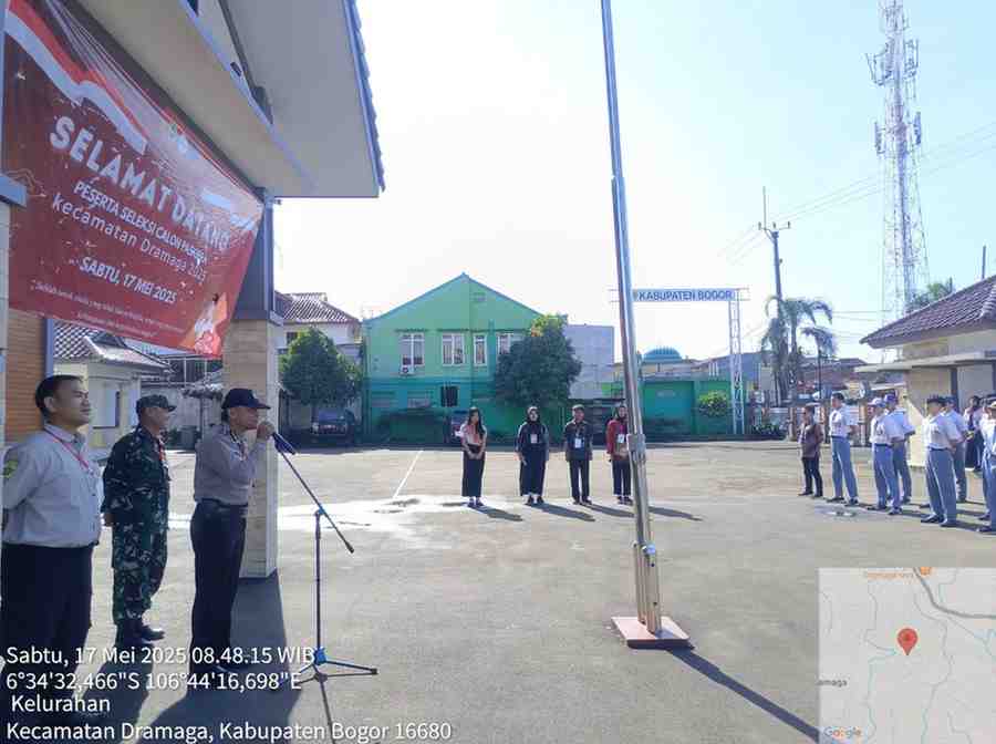 Sinergitas TNI-Polri Wilayah Hukum Polsek Dramaga Giat Seleksi Calon Paskibra