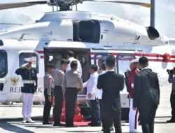 Helikopter AW 189 Polri Melaksanakan Pelayanan Penerbangan Kepresidenan Untuk Presiden RI dan Presiden Perancis Dengan Sukses