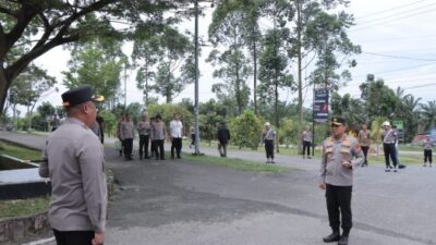 Kapolda Riau Kunjungi Polres Rohil, Beri Arahan, Letakkan Batu Pertama Gedung Pelayanan Publik dan Tanam Pohon