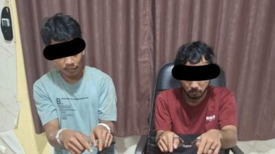 Tim Mata Elang Satresnarkoba Polres Kuansing Bekuk Dua Pengedar Narkoba di Desa Sungai Kuning