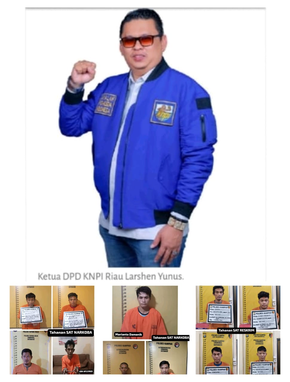 11 Orang Tahanan Polres Kampar Melarikan Diri, Ketua KNPI Riau Bilang Hanya Masalah Kecil