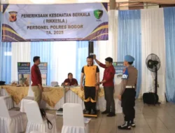 Pemeriksaan Kesehatan Berkala Tahun Anggaran 2025, Polres Bogor Pastikan Kesehatan Anggota Tetap Terjaga