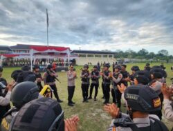 Kapolres Kampar Beri Semangat Tim RAGA Polda Riau: Profesionalitas dan Keadilan dalam Menjaga Kamtibmas