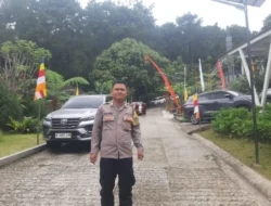 Bhabinkamtibmas Desa Tamansari Monitoring Kegiatan Peringatan Hari Waisak di Yayasan Hadaya Vattuh