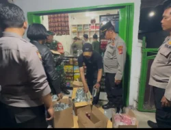 Polsek Parung Sita Ratusan Botol Miras Ilegal Dalam Giat KRYD Malam Hari