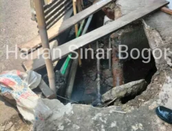 Gorong-Gorong Rusak di Cilodong Ancam Kunjungan RI-1