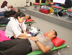 Rangkaian Hari Bhayangkara ke-79, Polres Metro Tangerang Kota Gelar Donor Darah 179 Peserta