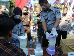 Tegakkan Hukum, Kepala Rutan Bangil Hadiri Pemusnahan Barang Bukti Inkracht di Kejaksaan Negeri Pasuruan