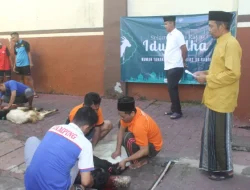 Peringati Idul Adha, Rutan Bangil Sembelih 14 Ekor Kambing Qurban Idul Adha 1446 H