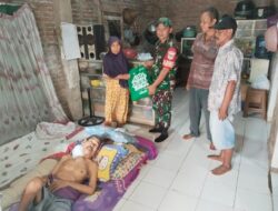 Tak Kuat Menahan Haru !! Babinsa Hadir Di Tengan Warganya Yang Berjuang Melawan Tumor Ganas