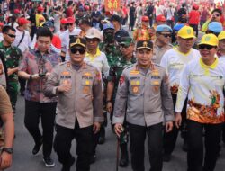 Dihadiri Kapolda Riau, Kapolres Rohil Pimpin Langsung Pengamanan Festival Bakar Tongkang di Bagansiapiapi