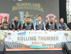 Kapolres Bogor Berikan Himbauan Safety Riding Di Acara Auto Vibes Rolling Thunder Bersama Bupati Bogor dan Forkopimda