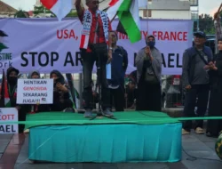 Aksi FPN di Ibu Kota Asia Afrika Bandung: “Stop Genocide, Stop Arming Israel!”