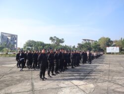 Polresta Pekanbaru Gelar Apel Kesiapan Pengamanan Aksi Unjuk Rasa GSRP TNTN dan Laskar Melayu Riau