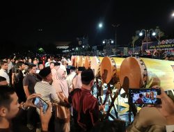 Polresta Pekanbaru Laksanakan Pengamanan Pawai Obor Malam Takbir Idul Adha 1446 H