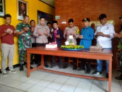 Dihari Bhayangkara Ke-79 Forkopimcam Geruduk Kantor Polsek Warungkiara