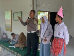 Berbagi Kebaikan, Satlantas Polres Kampar Edukasi Pelajar Baru SMA N 1 Koto Kampar Hulu tentang Keselamatan