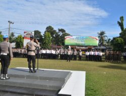 Berlangsung Selama 14 Hari, Kapolres Kampar Pimpin Upacara Ops LK 2025