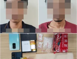 Satresnarkoba Tangkap Dua Pengedar Sabu, Amankan Barang Bukti 70 Gram