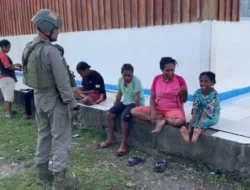 Satgas Ops Damai Cartenz Gelar Patroli Humanis di Yahukimo