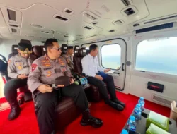 Kapolri Pantau Titik Api Via Udara, Cek Kesiapan Penanganan Karhutla di Riau