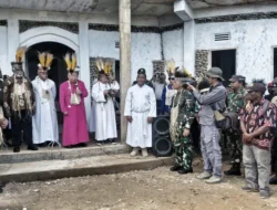 Uskup Agung Merauke dan Satgas 126/KC Satukan Iman di Perbatasan Ninati