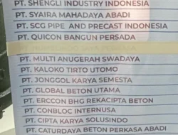 Daftar Precast Yang Wajib Digunakan Penyedia Jasa Rekanan Pemkab Bogor Sesuai Peraturan