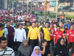 Kapolres Tangerang Selatan Hadiri Olahraga Bersama TNI-POLRI Dan Masyarakat Serta Sosialisasikan Program Cetar Dan Pelayanan Publik Dalam Rangka HUT Ke-80 RI