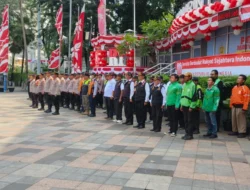 Lagu Indonesia Raya Bergema di Bundaran HI Sambut HUT ke-80 RI